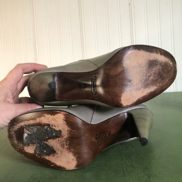 Coach LEGRA Tasseled Fold Over Ankle Boots - Picture 9 of 9